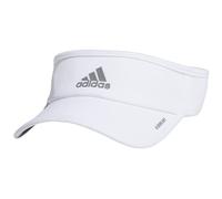 adidas Women's Superlite Performance Visor, White/Silver Reflective, One Size