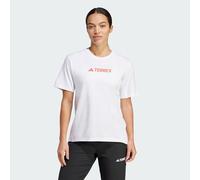 Funktionsshirt ADIDAS TERREX "W TX LOGO TEE", Damen, Gr. XL, weiß, Obermaterial: 100% Baumwolle, normal, Rundhals, Shirts Funktionsshirt (65914912-XL) weiß
