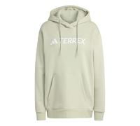 adidas Women's Terrex Multi Large Logo Hoodie, Halo Green, L