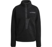 Adidas Women's Terrex Xploric High Pile Fleece Pullover Sweatshirt Black M