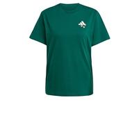 adidas Women's Tiro Floral Graphic T-Shirt Collegiate Green L