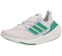 adidas Women's Ultraboost 23 Running Shoe, White Tint/Court Green/Blue Dawn, 12