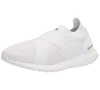 adidas Women's Ultraboost Slip On DNA Running Shoe, White/White/Acid Orange, 9.5