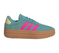 adidas - Women's VL Court Bold - Sneaker, Gr. 37 EU 37 1/3, türkis/braun (PowderTeal/ShockPink/PowderYellow)