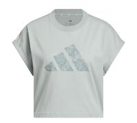 adidas Women's Western Florals Big Logo Graphic T-Shirt, Wonder Sage, XXS