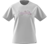 adidas Women's Western Florals Graphic T-Shirt, White, XS