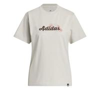 adidas Women's Western Florals Graphic T-Shirt, Wonder Alumina, M