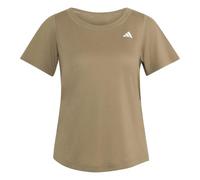 adidas - Women's Workout Essentials Scoop Neck T-Shirt - Funktionsshirt, Gr. S, beige (KhakiSix)