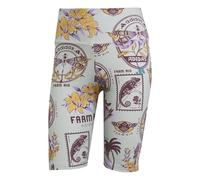 adidas Women's X Farm Radlershorts Ash Silver/Corn Gold/Violet Fusion M