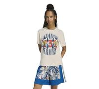 ADIDAS Damen Shirt x FARM RIO GRAPHIC (KD4641) L TALC/DMARIN