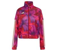 adidas Women's x Farm Rio House of TIRO Track TOP, Bahia Magenta/Active Maroon/Crystal Linen, XS