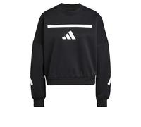 Sweatshirt ADIDAS SPORTSWEAR "W Z.N.E. SWT", Damen, Gr. S, schwarz-weiß (schwarz, weiß), Obermaterial: 57% Polyester, 43% Baumwolle, sportlich, Rundhals, Sweatshirts (41246712-S) schwarz, weiß