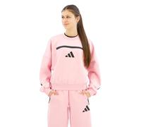 Sweatshirt ADIDAS SPORTSWEAR "W Z.N.E. SWT", Damen, Gr. M, pink (true pink), Obermaterial: 57% Polyester, 43% Baumwolle, sportlich, Rundhals, Sweatshirts (47923267-M) true pink