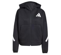 adidas - Women's Z.N.E. Full Zip - Hoodie, Gr. S, grau (Black/White)