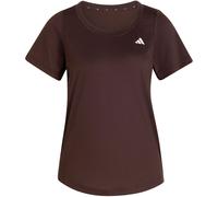 adidas Damen Workout Essentials Scoop Neck Shirt, Aurora Coffee, S