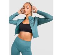 Workout Essentials Strickjacke mit durchgehendem Reißverschluss Preloved Teal XS
