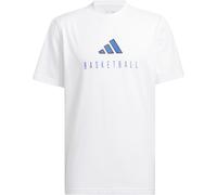 adidas Worldwide Hoops Logo Performance Graphic T-Shirt Herren JI9033 - white XXL