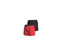 adidas Woven Boxershorts 2er Pack Herren - schwarz/rot-S