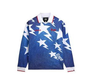 Adidas x Bape Longsleeve Star Jersey L / Medium Blue Denim