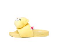 Hausschuh ADIDAS ORIGINALS "CARE BEARS X ADIDAS ADILETTEN", Damen, Gr. 38, gelb (almost gelb, ftwr weiß, preloved gelb), Textil, Schuhe Hausschuh, Care Bears Glücksbärchis Pantolette (34852065-38) alm