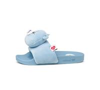 Hausschuh ADIDAS ORIGINALS "CARE BEARS X ADIDAS ADILETTEN", Damen, Gr. 39, blau (clear sky, ftwr weiß, blaubird), Textil, Schuhe Hausschuh, Care Bears Glücksbärchis Pantolette (65199608-39) clear sky,