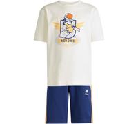 adidas x Disney Mickey Mouse T-Shirt + Shorts Set Kinder JZ3559 - off white/pure orange 140