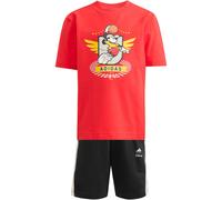 adidas x Disney Mickey Mouse T-Shirt + Shorts Set Kinder JZ7672 - pure ruby/off white 140