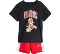 adidas Unisex Baby DISNEY MICKEY MOUSE T-SHIRT SET, black/off white, 3-4 Years