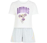 adidas x Disney Minnie Mouse T-Shirt + Shorts Set Mädchen JZ3564 - white/semi ice tangerine 104