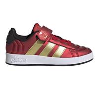 Klettschuh ADIDAS SPORTSWEAR "ADIDAS MARVEL AVENGERS GRAND COURT KINDER", Kinder, Gr. 38, better scarlet, matte gold, core schwarz, Synthetik, Schuhe Klettschuh, für Kinder & Jugendliche (33997158-38)