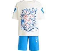 adidas Unisex Kids MARVEL AVENGERS T-SHIRT SET, off white/ray blue, 4-5 Years