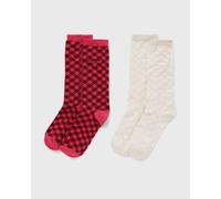 adidas Originals x Wales Bonner CHECK SOCKS Pink / Rosa/Beige