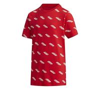 adidas Yb Fav T T-Shirt, Kinder, Scarlet/Weiß, 116 (5/6 Jahre)