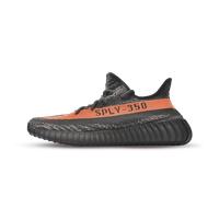 adidas Yeezy Boost 350 V2 GW1229 Herren Reflektierend, Carbon Beluga/Steeple Gray/Solar Red, 8.5