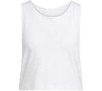adidas Yoga Essentials Cropped Tanktop Damen JX7514 - white M