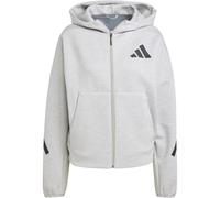 adidas Z.N.E. Kapuzen-Sweatjacke Damen JD9593 - medium grey heather XXS
