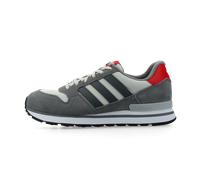 Sneaker ADIDAS ORIGINALS "ZX 600", Damen, Gr. 45, grau four, grau five, better scarlet, Leder, Textil, Schuhe Sneaker (54124024-45) grau four, grau five, better scarlet