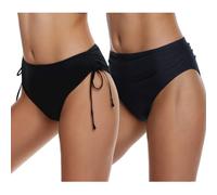 Adigaber Bikinihosen für Damen Hohe und Niedrige Taille Sexy Bikini Hose Bikinislip 2 Pack Für Frauen, Mädchen und Jugendliche