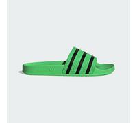 Badesandale ADIDAS ORIGINALS "ADILETTE SLIDES", Gr. 38, screaming grün, core schwarz, screaming grün, Synthetik, sportlich, Schuhe (48573057-38) screaming grün, core schwarz, screaming grün