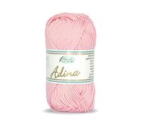Adina von Rellana 100% Baumwolle Garn Farbe 10 rosa 50g
