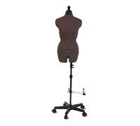 Adjustoform FG1101 Olivia 8-teilige verstellbare Kleiderform, Brauner strukturierter Polyester-Baumwollstoff, Small (UK Dress Size 10-16)