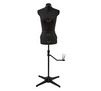 Adjustoform Verstellbare Schneiderpuppe Schwarz 8-Teilige | Mittel (M) [Größe EUR 44 bis 50]