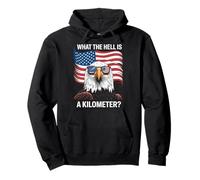 Adler, was zur Hölle ist EIN Kilometer, USA, Amerika, patriotisch Pullover Hoodie