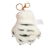Adorable Paw Keychain - Plush Pendant for Holiday Parties | Soft Plush with Stuffed Design, Cute Cartoon Accessory, Exquisite Portable Ornament, Easter Thanksgiving Birthday Gift, Travel Bag