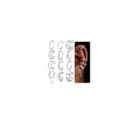 Adramata 12Pcs Ear Cuff Ohrklemme Ohrringe für Damen Fake Piercings Ohr Earcuffs Clip On Ohrring Non Piercing Ohrclips Damen Ohne Ohrlöcher Vergoldet/Silber Helix Knorpel Ohrringe Ohrmanschette