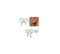 Adramata Ohrring Silber 925 für Damen Mädchen Hypoallergene Ohrstecker Zierliche Seestern Schleife Kreuz Ohrringe Stecker für Damen Helix Knorpel Piercing Silber/Gold Ohrstecker