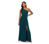 Adrianna Papell Damen Einschultriges Chiffonkleid Kleid für besondere Anlässe, Jäger, 40