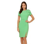 Adrianna Papell - Damen - Knielanges Cocktailkleid - Pleated Bow Midi Dress - Abendessen, Party, Anlass, Hochzeit