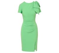 Adrianna Papell - Damen - Knielanges Cocktailkleid - Pleated Bow Midi Dress - Abendessen, Party, Anlass, Hochzeit