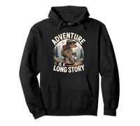Adventure is a Long Story, süßer Weiner Hund mit Rucksack Pullover Hoodie